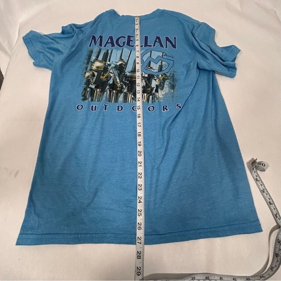 2 for$15 Magellan Outdoors Blue Men's Shirt - Picture 6 of 7